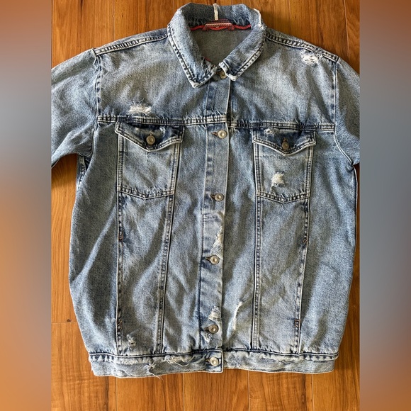 Free People Blue Denim Jacket - Picture 6 of 14